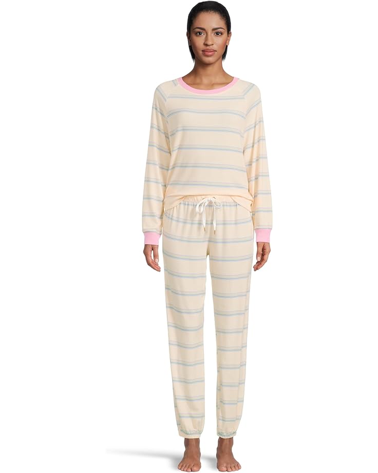 Honeydew Intimates Star Seeker Long Vee Set Women's Renewal Stripe