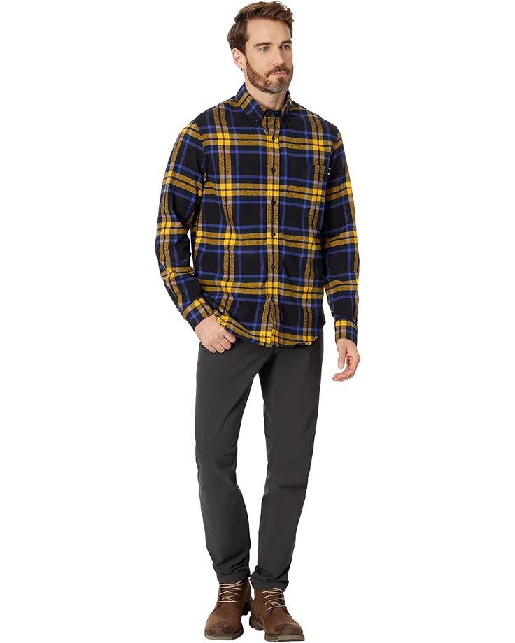Timberland Long Sleeve Heavy Flannel Plaid Men's Black