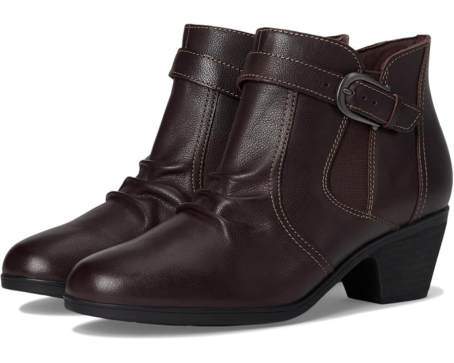 Clarks Emily 2 Opal Women's Dark Brown Leather Top Sale | Clothing