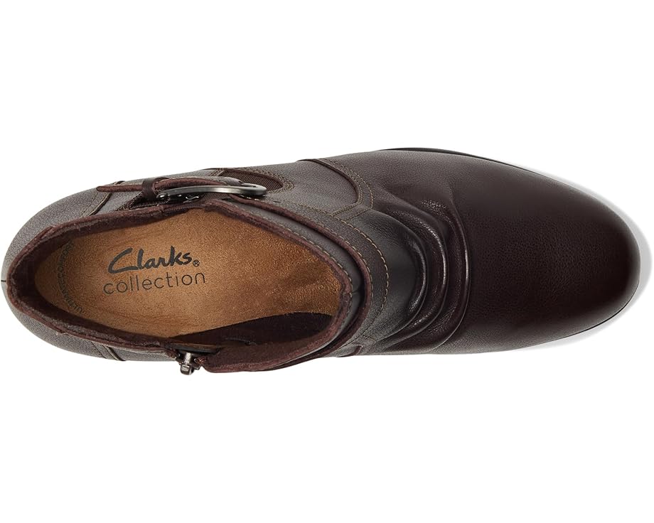 Clarks Emily 2 Opal Women's Dark Brown Leather Top Sale | Clothing