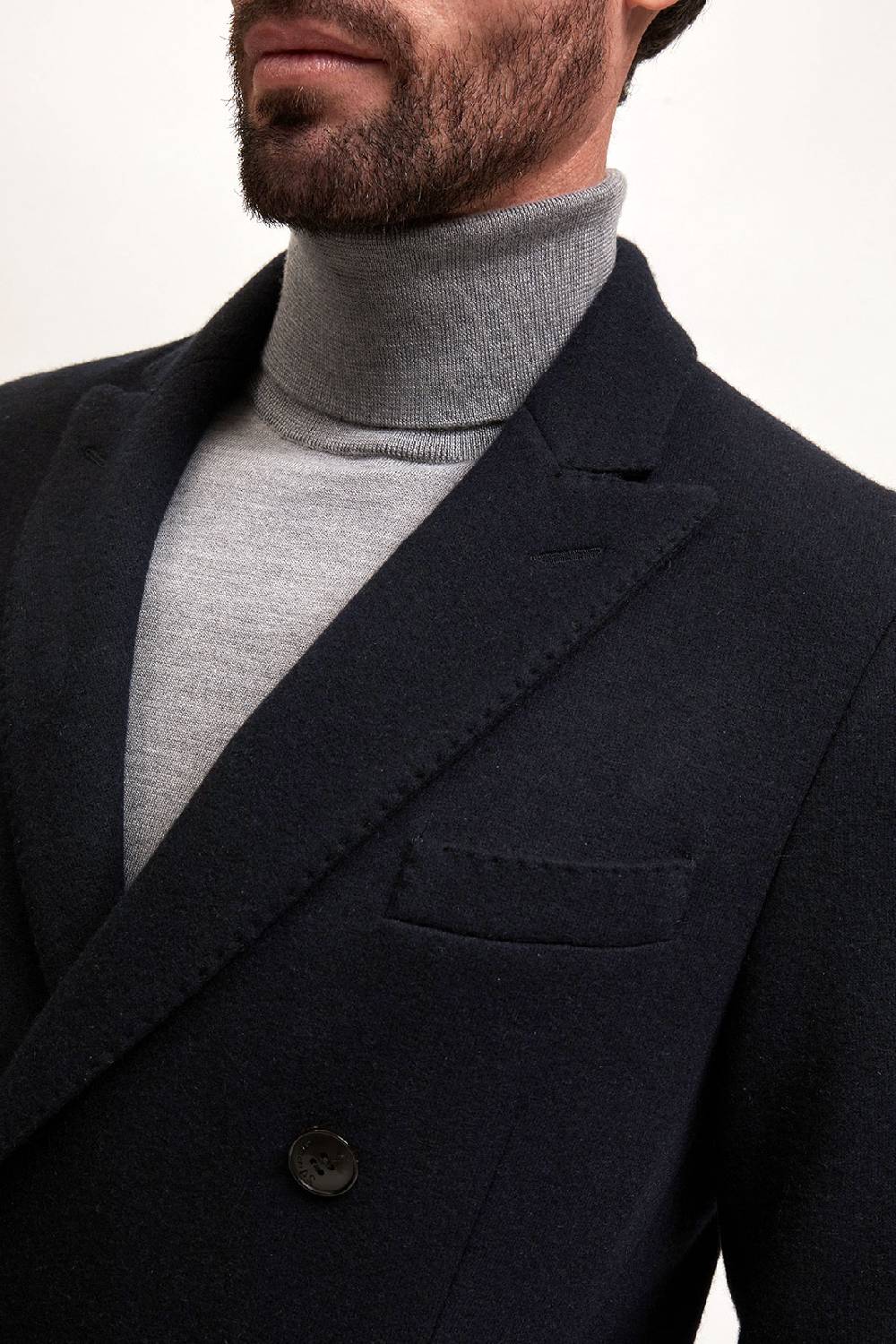 Manzoni 24 Giacca doppiopetto jersey in tessuto cashmere Loro Piana Novità | Abbigliamento