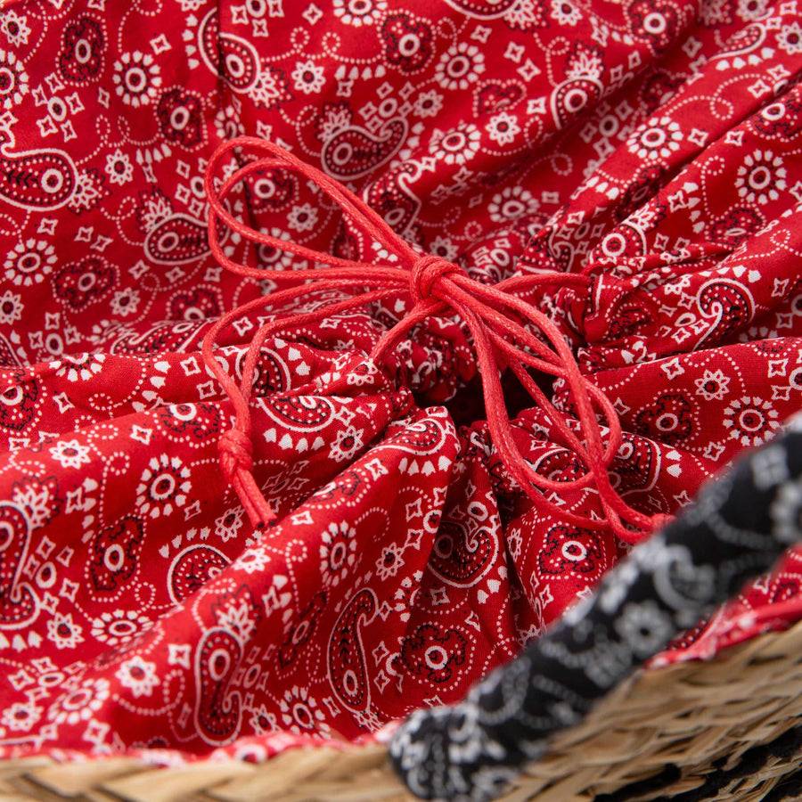 Mc2 Saint Barth Borsa da donna piccola in paglia con ricamo