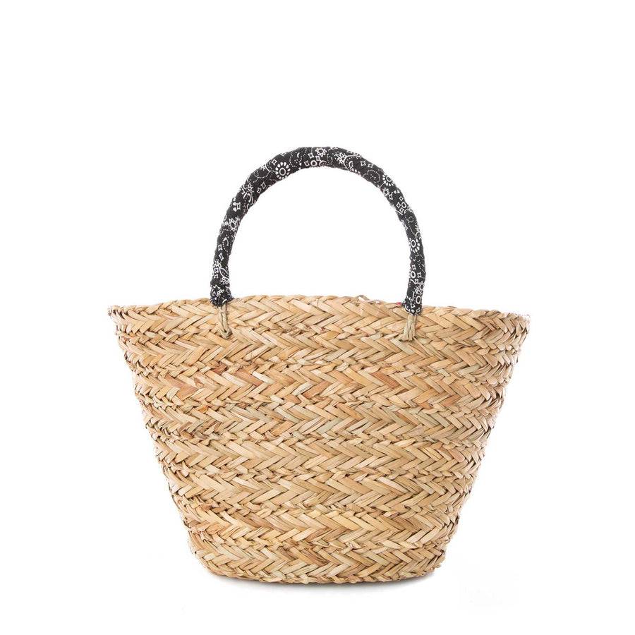 Mc2 Saint Barth Borsa da donna piccola in paglia con ricamo